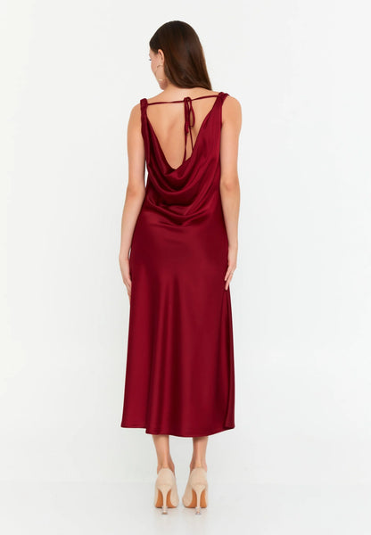 Sleeveless Midi Satin Column Regular Casual Dress Unit Price: €43