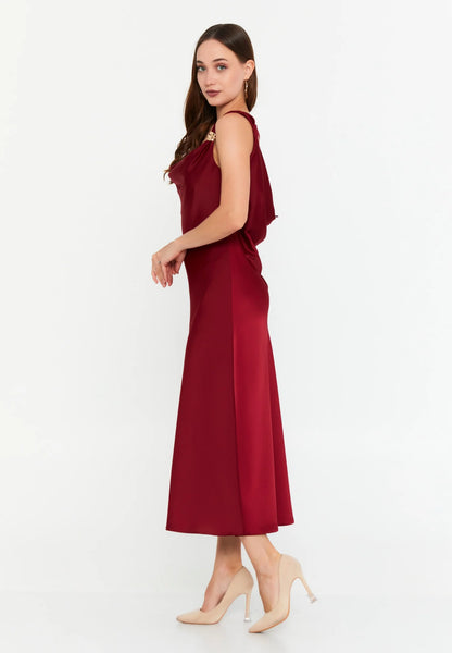 Sleeveless Midi Satin Column Regular Casual Dress Unit Price: €43