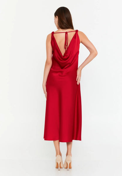 Sleeveless Midi Satin Column Regular Casual Dress Unit Price: €43