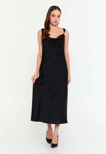 Sleeveless Midi Satin Column Regular Casual Dress Unit Price: €43