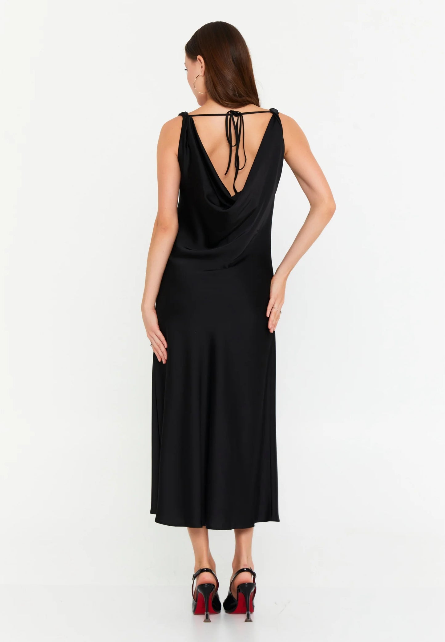 Sleeveless Midi Satin Column Regular Casual Dress Unit Price: €43