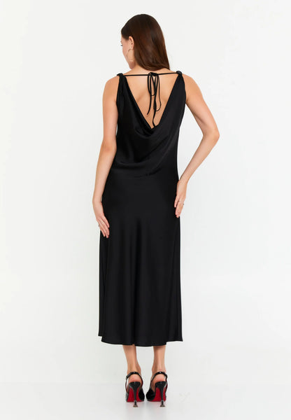 Sleeveless Midi Satin Column Regular Casual Dress Unit Price: €43