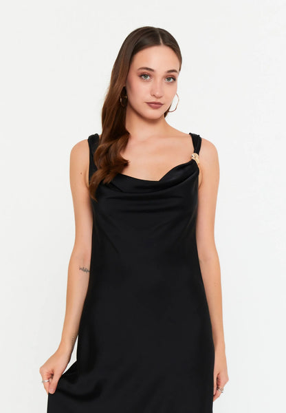 Sleeveless Midi Satin Column Regular Casual Dress Unit Price: €43