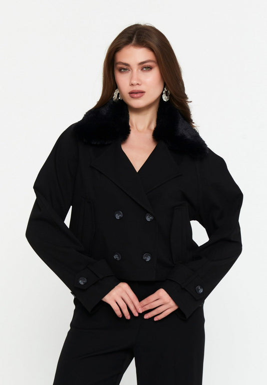 Polyester Solid Color Regular Coat Unit Price: €73