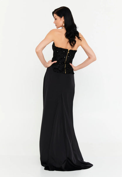 Strapless Satin Lacy Regular Two-Piece Outfit Unit Price: €70