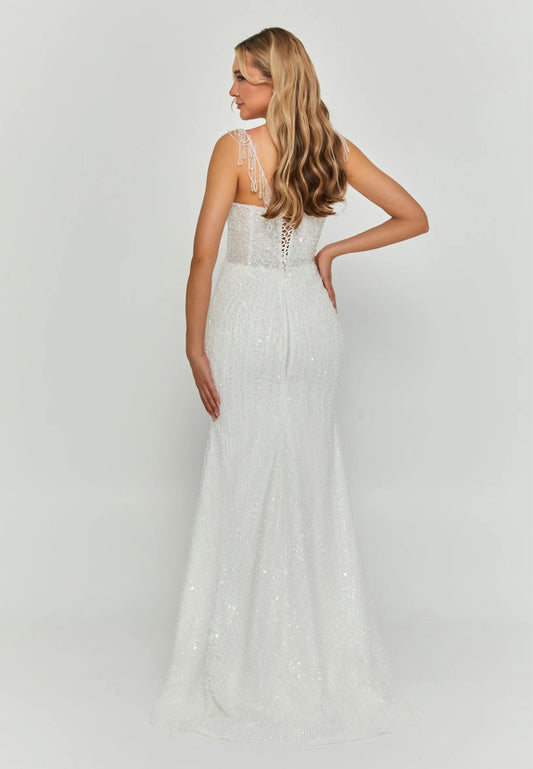 Sleeveless Maxi Tulle Regular Wedding Dress Unit Price: €280