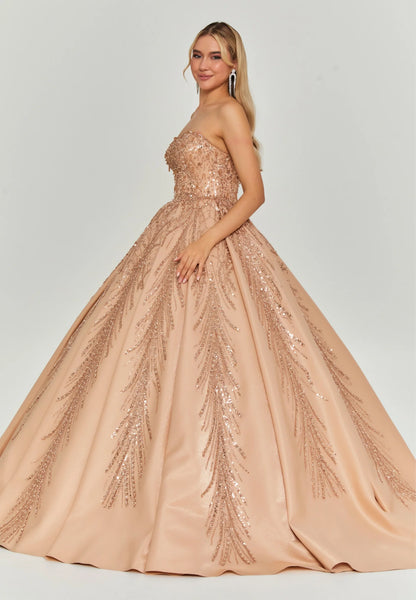 Strapless Maxi Polyester Regular Engagement Dress Unit Price: €510