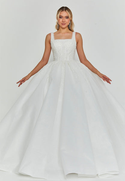 Sleeveless Maxi Tulle Regular Wedding Dress Unit Price: €460