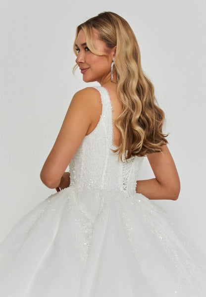 Sleeveless Maxi Tulle Regular Wedding Dress Unit Price: €460