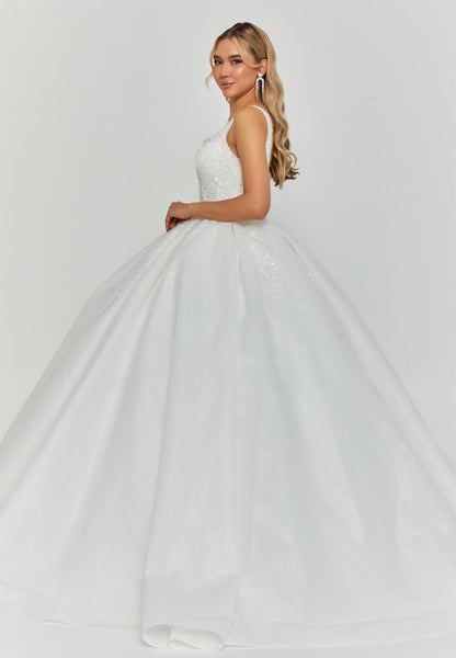 Sleeveless Maxi Tulle Regular Wedding Dress Unit Price: €460