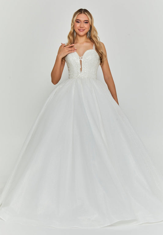 Sleeveless Maxi Tulle Regular Wedding Dress Unit Price: €455