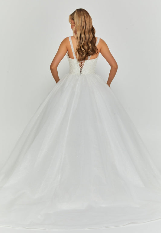 Sleeveless Maxi Tulle Regular Wedding Dress Unit Price: €455