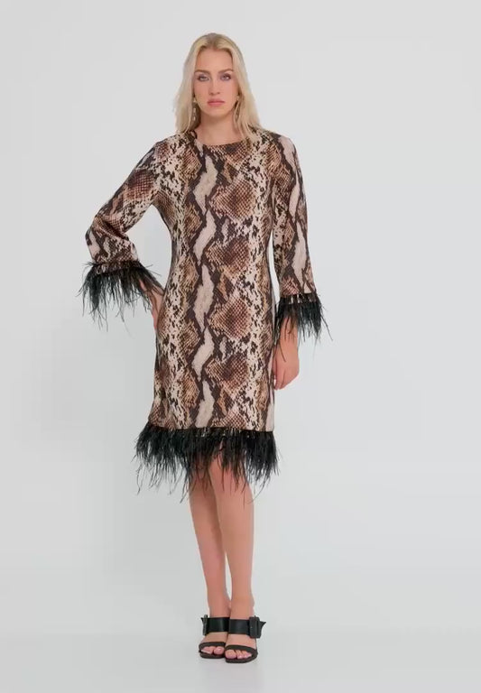 Long Sleeve Midi Lycra Column Regular Casual Dress Unit Price: €19