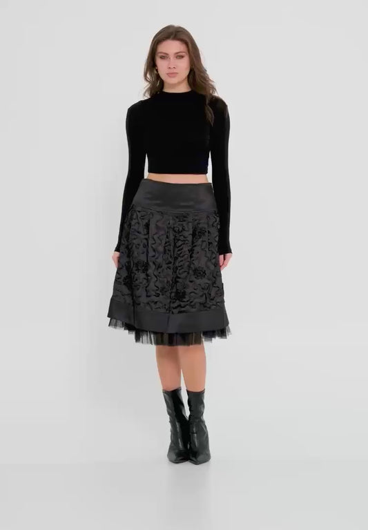 Midi Patterned Regular Skirt Unit Price: €12