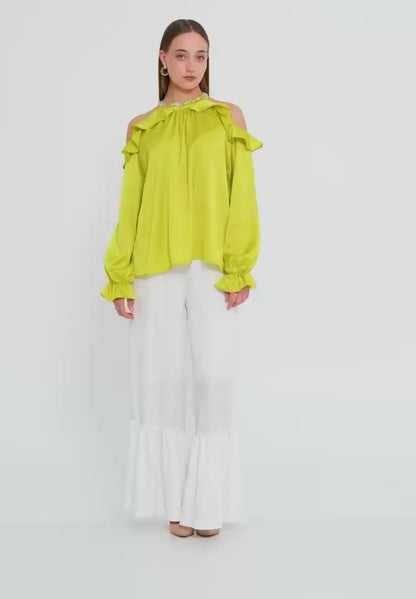 Long Sleeve With Stones Regular Blouse Unit Price: €18